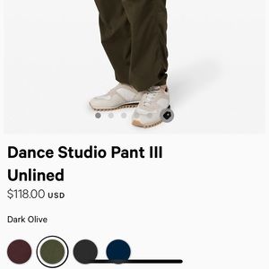 dance studio pant III unlined